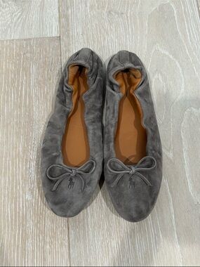 Polo Ralph Lauren The Suede Pony Ballet Ballerina Shoes